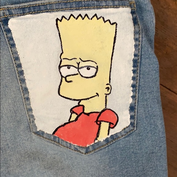 NOT FOR SALE. Just some denim I have painted - Picture 3 of 5